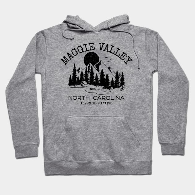 Maggie Valley, North Carolina Hoodie by Mountain Morning Graphics